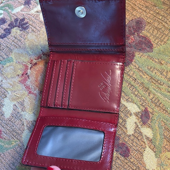 Patricia Nash Crimson Leather Card Holder - Picture 4 of 4
